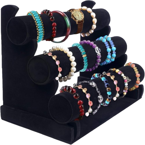3 Tier Bracelet Holder Stand Gray