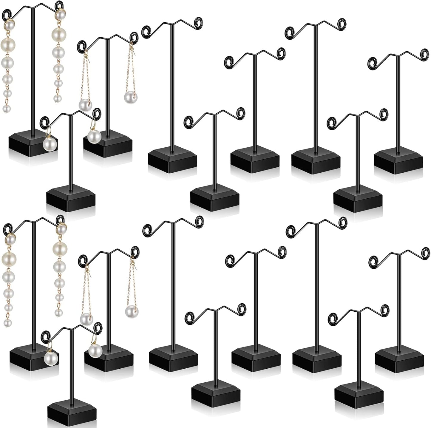18 Pcs Metal Earring Holder Display Stand