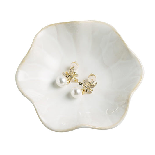 Jewelry Dish Tray, Ceramic Ring Dish Trinket Tray